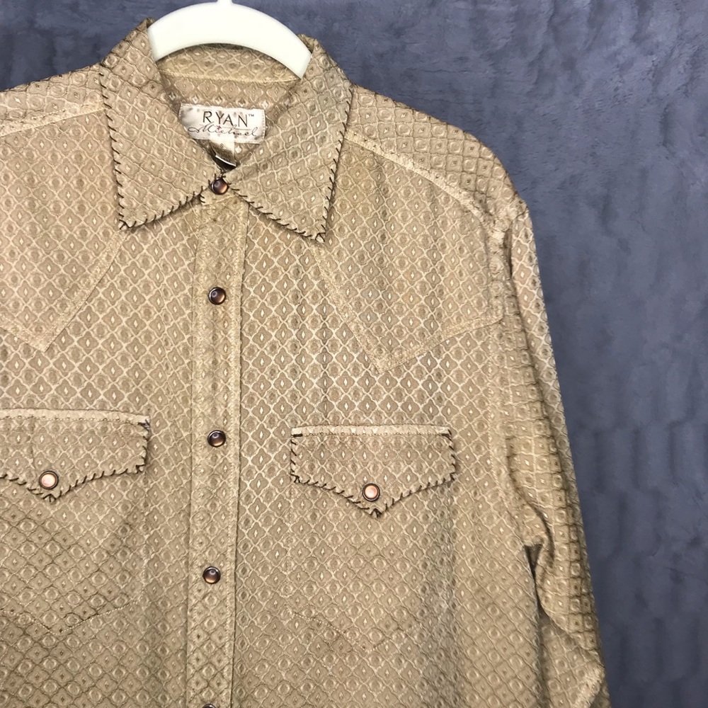 Ryan Michael Cotton & Silk Button Down Shirt